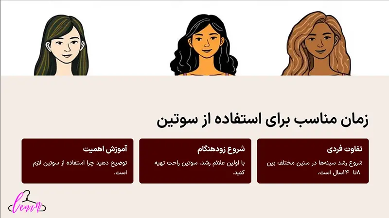 زمان استفاده از سوتین