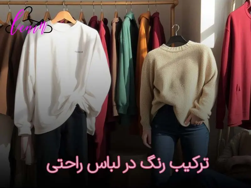 ترکیب رنگ در لباس راحتی
